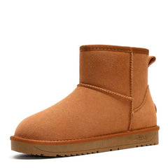 Genuine Leather Waterproof Warm Ankle Boots