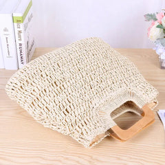 Woman Vintage Bohemian Straw Bag