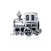 Sterling Silver 925 Colorful Enamel Pendant Car Charms