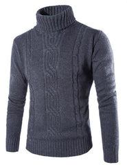 Male Pullover Slim Warm Sweater