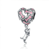 Sterling Silver 925 Heart Charm Pendant