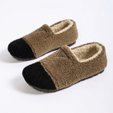 Women Warm Round Toe Slip on Shoes
