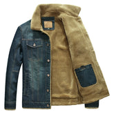 Men Casual Denim Multi-pockets Jacket