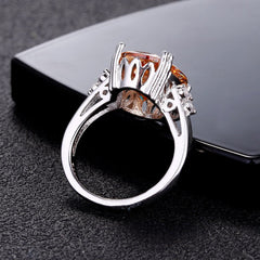Accessories Women Champagne Natural Stone Rings