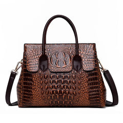 Womens Genuine Crocodile Leather HandBag