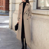 Women Winter Sleek Trench Overcoat