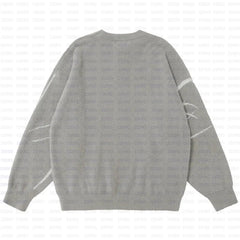 Women Vintage Harajuku Gothic Print Knit Sweater