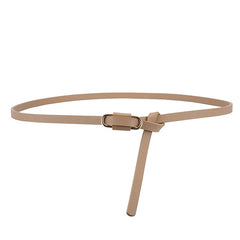 Accessories Women Versatile Knotted Dress Shirt Thin Belts