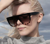 Women Flat Top Style Vintage Sun Glasses