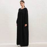 Women Classic Long Sleeve Abaya Dress
