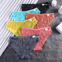 Women Low Rise Panties Transparent Lingerie