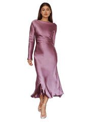 Women Bodycon Long Sleeve Evening Dress