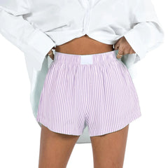 Women Casual Elastic Boxer Sleep Shorts