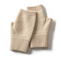 Women 100% Cashmere Knitted Fingerless Thermal Gloves