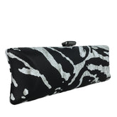 Women Boutique Zebra Pattern Evening Chain Handbags