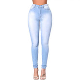 Woman Waist Skinny Leg Jeans