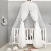 Kids Infants Bed Crib Mosquito Canopy 7 Pieces
