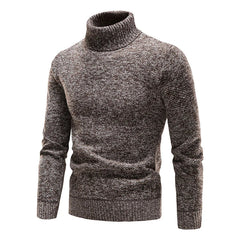 Men Winter Pullover Fleece Turtleneck Sweater