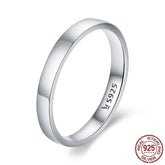 Sterling Silver 925 Classic Round Ring