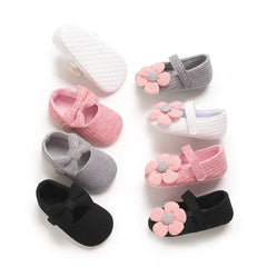Newborn Baby Girl Casual Anti-Slip Bow Princess Shoes