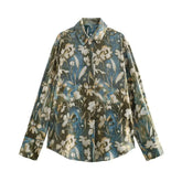 Women Casual Printed Pleated Skirt Co Ords Suit