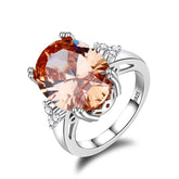 Accessories Women Champagne Natural Stone Rings