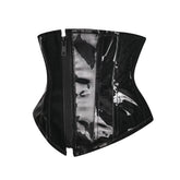 Women Leather Gothic Style Steampunk Bustier Corset