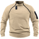 Mens Activewear Zipper Sweatshirt Fleece Pullover