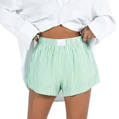 Women Casual Elastic Boxer Sleep Shorts