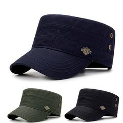 Unisex Military Summer Flat Top Cap