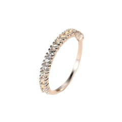 Sterling Silver 925 Cubic Zirconia Band Rings