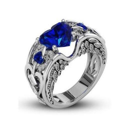 Women Multicolor Heart shape Zircon Ring