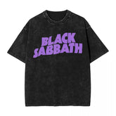 Unisex Cotton Washed Black Sabbath T-Shirt