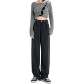 Women Casual High Waist Straight Jeans