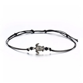 Accessories Elegant Turtle Shape Pendant Adjustable Wax Rope Anklet