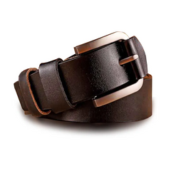 Accessories Men Top Grade Silver Alloy Buckle Leisure Belt