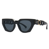 Accessories Women Chic All-Match Chain Shaped Temples Sunglasses