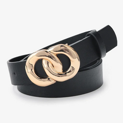 Accessories Women Snap-Button Leather Belt