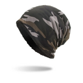 Accessories Unisex Velvet Warm Camouflage Beanies
