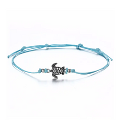 Accessories Elegant Turtle Shape Pendant Adjustable Wax Rope Anklet