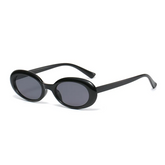 Accessories Women Oval Small Frame Jelly Sunglasses