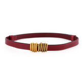 Accessories Women Adjustable Metal Hoop Decor Thin Belt