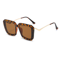 Accessories Square Frame Bend Glasses Sunglasses