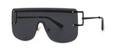 Accessories Women Chic One-Piece Flat Top Sunglasses