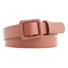 Accessories Women Leather Square Buckle Belt