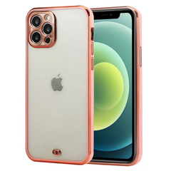 Accessories Electroplated Frame Design Transparent Phone Case