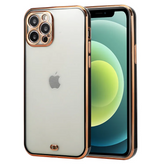 Accessories Electroplated Frame Design Transparent Phone Case