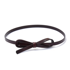 Accessories Women Bow Decor Leather Belt