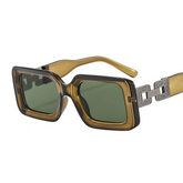 Accessories Unisex Square Thick Frame Sunglasses