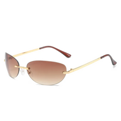 Accessories Women Cat-Eye Rimless Sunglasses